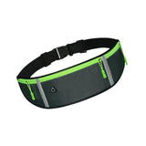 Maxbell Running Waist Belt Adjustable Fitness Workout Bag for Fitness Camping Travel Gray