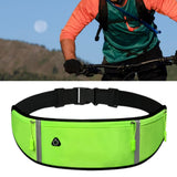 Maxbell Running Waist Belt Adjustable Fitness Workout Bag for Fitness Camping Travel Green