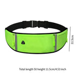 Maxbell Running Waist Belt Adjustable Fitness Workout Bag for Fitness Camping Travel Green