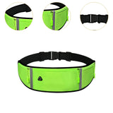 Maxbell Running Waist Belt Adjustable Fitness Workout Bag for Fitness Camping Travel Green