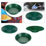 Maxbell Gold Panning Pan Green Portable Prospecting Tool for Streams Rivers Villages 10inch Gold Pan