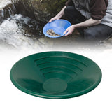 Maxbell Gold Panning Pan Green Portable Prospecting Tool for Streams Rivers Villages 10inch Gold Pan