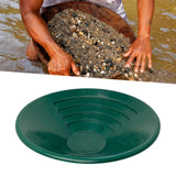 Maxbell Gold Panning Pan Green Portable Prospecting Tool for Streams Rivers Villages 10inch Gold Pan