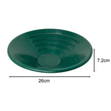 Maxbell Gold Panning Pan Green Portable Prospecting Tool for Streams Rivers Villages 10inch Gold Pan