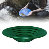 Maxbell Gold Panning Pan Green Portable Prospecting Tool for Streams Rivers Villages 14inch Gold Pan