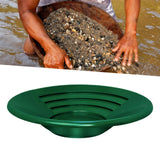 Maxbell Gold Panning Pan Green Portable Prospecting Tool for Streams Rivers Villages 14inch Gold Pan