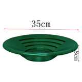 Maxbell Gold Panning Pan Green Portable Prospecting Tool for Streams Rivers Villages 14inch Gold Pan