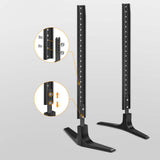 Maxbell 2 Pieces TV Stand Height Adjustable Easy Installation Tabletop TV Stand Base