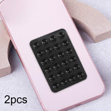 Maxbell 2x Silicone Suction Phone Case Adhesive Mount Car Trip Easy to Use Handsfree Black