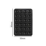 Maxbell 2x Silicone Suction Phone Case Adhesive Mount Car Trip Easy to Use Handsfree Black