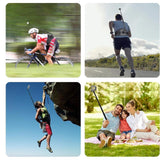 Maxbell Sports Camera Waist Mount Holder Belt Selfie Stick Monopod for Hiking Sports