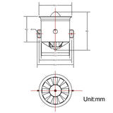 Maxbell RC Airplane Ducted Fan 12 Blade 70mm Accessories for Professional Repairing