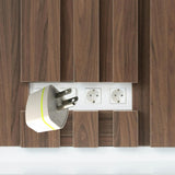 Maxbell USA Plug Converter 110V~250V US Type ALTERNATING CURRENT Power Plug for Household Travel Home White