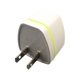 Maxbell USA Plug Converter AU/EU/UK/CN to US USA Power Plug for Hotel Household Wall White