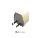 Maxbell USA Plug Converter AU/EU/UK/CN to US USA Power Plug for Hotel Household Wall White