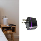 Maxbell USA Plug Converter AU/EU/UK/CN to US USA Power Plug for Hotel Household Wall Black