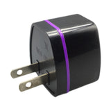 Maxbell USA Plug Converter AU/EU/UK/CN to US USA Power Plug for Hotel Household Wall Black