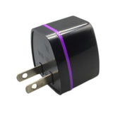 Maxbell USA Plug Converter AU/EU/UK/CN to US USA Power Plug for Hotel Household Wall Black