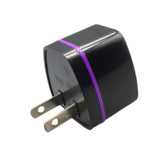Maxbell USA Plug Converter AU/EU/UK/CN to US USA Power Plug for Hotel Household Wall Black