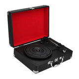 Maxbell Retro Player Vintage Entertainment 2.0 Stereo Portable Suitcase Vinyl Player Black