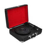 Maxbell Retro Player Vintage Entertainment 2.0 Stereo Portable Suitcase Vinyl Player Black