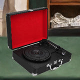 Maxbell Retro Player Entertainment Home Decoration with Built in Speakers Phonograph Black