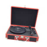 Maxbell Retro Player Entertainment Home Decoration with Built in Speakers Phonograph Red