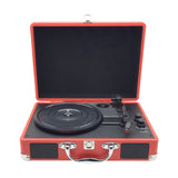 Maxbell Retro Player Entertainment Home Decoration with Built in Speakers Phonograph Red
