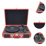Maxbell Retro Player Entertainment Home Decoration with Built in Speakers Phonograph Red