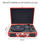 Maxbell Retro Player Entertainment Home Decoration with Built in Speakers Phonograph Red