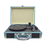 Maxbell Retro Player Entertainment Home Decoration with Built in Speakers Phonograph Blue