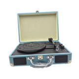 Maxbell Retro Player Entertainment Home Decoration with Built in Speakers Phonograph Blue