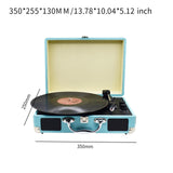 Maxbell Retro Player Entertainment Home Decoration with Built in Speakers Phonograph Blue