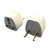 Maxbell Europe Plug Converter AU/UK/US/CN to Europe Compact for Home Household Hotel White