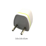 Maxbell Europe Plug Converter AU/UK/US/CN to Europe Compact for Home Household Hotel White