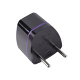 Maxbell Europe Plug Converter AU/UK/US/CN to Europe Compact for Home Household Hotel Black