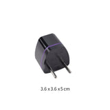 Maxbell Europe Plug Converter AU/UK/US/CN to Europe Compact for Home Household Hotel Black