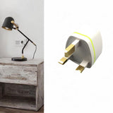 Maxbell Universal European Travel Plug Singapore/UK/malaysia// for Wall White