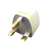 Maxbell Universal European Travel Plug Singapore/UK/malaysia// for Wall White