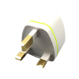Maxbell Universal European Travel Plug Singapore/UK/malaysia// for Wall White