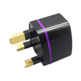 Maxbell Universal European Travel Plug Singapore/UK/malaysia// for Wall Black