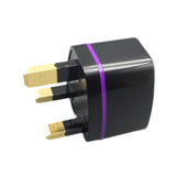 Maxbell Universal European Travel Plug Singapore/UK/malaysia// for Wall Black