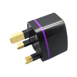 Maxbell Universal European Travel Plug Singapore/UK/malaysia// for Wall Black