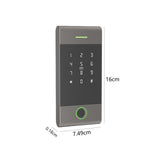 Maxbell Door Access Control System Fingerprint Keypad for Apartment Garage Door Black