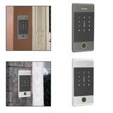 Maxbell Door Access Control System Fingerprint Keypad for Apartment Garage Door Black