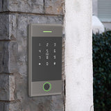 Maxbell Door Access Control System Fingerprint Keypad for Apartment Garage Door Black