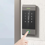 Maxbell Door Access Control System Fingerprint Keypad for Apartment Garage Door Black