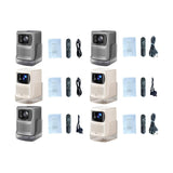 Maxbell 4K Projector Multiple Interfaces Outdoor Projector for Theater Party Bedroom Silver