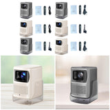 Maxbell 4K Projector Multiple Interfaces Outdoor Projector for Theater Party Bedroom Silver