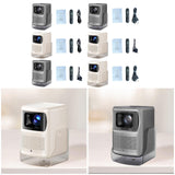 Maxbell 4K Projector Multiple Interfaces Outdoor Projector for Theater Party Bedroom Silver